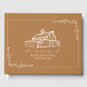 Rustic Barn Goldenrod Farm Wedding Guest Book