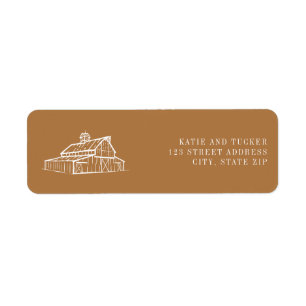 Rustic Barn Goldenrod Mariage de automne agricole