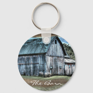 Rustic Barn Keychain