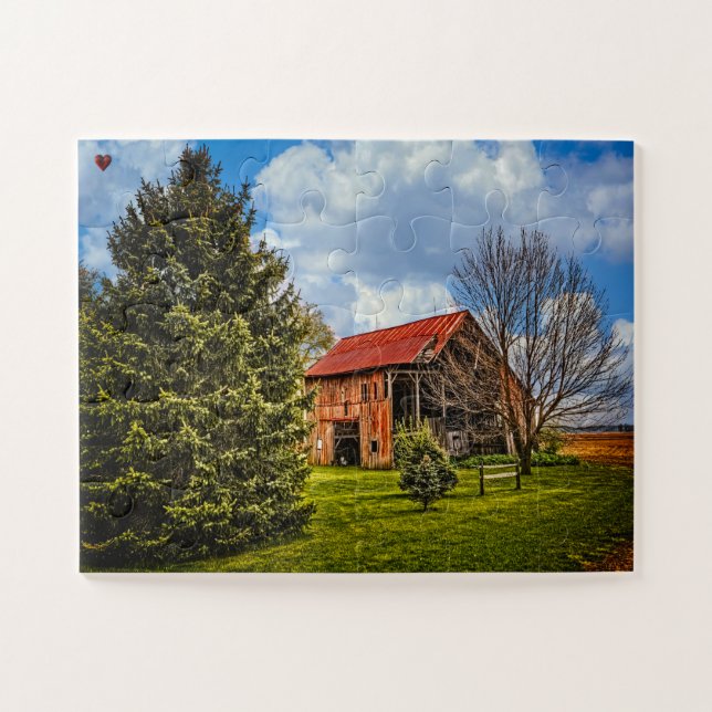 Rustic Barn Ohio Jigsaw Puzzle (Horizontal)