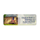 Rustic Barn Patriotique US American Drapeau Adress