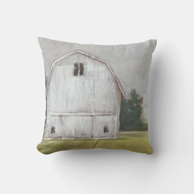 Rustic Barn Throw Pillow (Front)