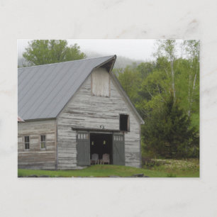 Rustic Barn- Vermont Postcard