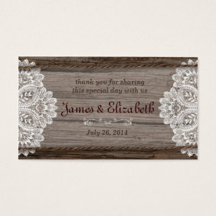 Rustic Barn Wedding Favour Tag
