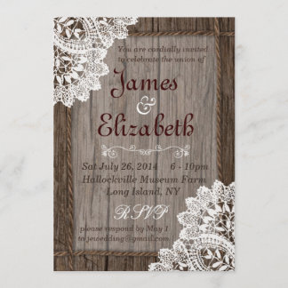 Rustic Barn Wedding Invitation