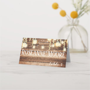 Rustic Barn Wedding Place Cards