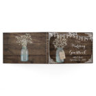 Rustic Barn Wedding Wood Mason Jar Babys Breath