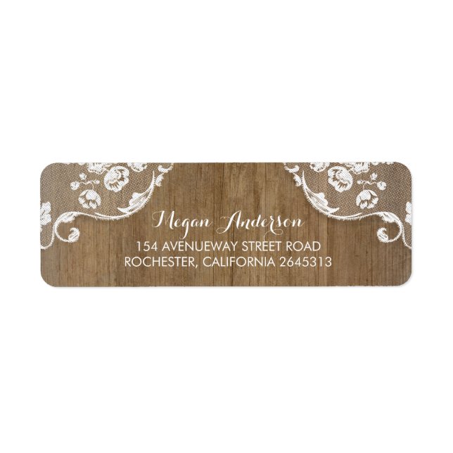 Rustic Barn Wood and Lace Chic Country Wedding (Front)