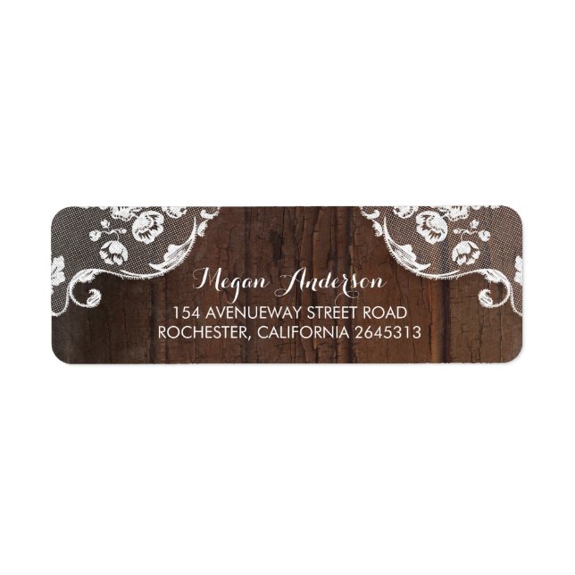 Rustic Barn Wood and Lace Wedding (Front)