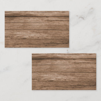 Rustic Barn Wood Business Card