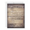 Rustic Barn Wood Double Hearts Wedding Invitations