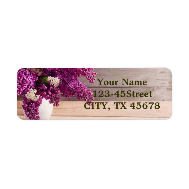 rustic barn wood french country chic purple lilac (Front)