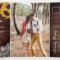 Rustic Barn Wood Lace Sunflower Wedding Photo