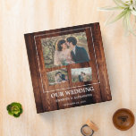Rustic barn wood photo collage wedding binder<br><div class="desc">Create your own rustic barn wood,  photo collage wedding album.
Add your own photos and text and create a very personal and unique album, </div>