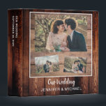 Rustic barn wood photo wedding album binder<br><div class="desc">Rustic barn wood photo wedding album. 
Add your most beautiful photos at the front and create a very personal and unique album.</div>