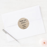 Rustic barn wood rural country Wedding Thank You