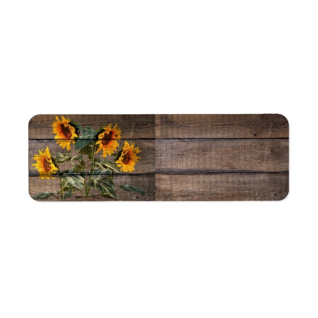 Rustic Barn Wood Sunflower (Front)