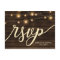 Rustic Barn Wood wedding invitations rsvp Postcard