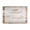 Rustic Barn Wood Wedding RSVP Response Card