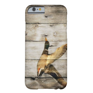 Rustic Barn wood Western Country flying Wild Duck Barely There iPhone 6 Case