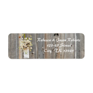 rustic barn wood wildflower country wedding