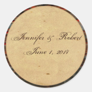 Rustic Barn Wood with Graffiti Heart Envelope Seal