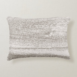 Rustic Barnwood Family Rules Home Decor Accent Pillow