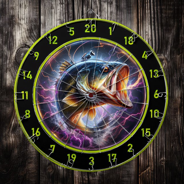 Rustic Bass Art for Game Lovers Dartboard (Creator Uploaded)