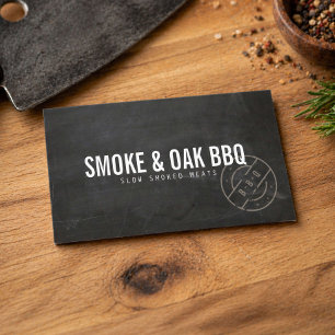Rustic BBQ Smokehouse  Business Card