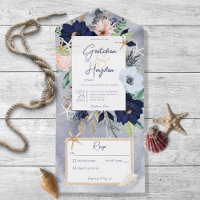 Rustic Beach Blue Nautical No Dinner