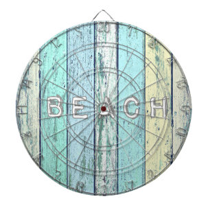 Rustic Beach Driftwood Dartboard