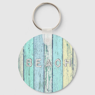 Rustic Beach Driftwood Keychain