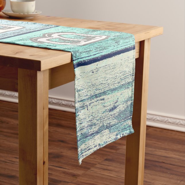 Rustic Beach Driftwood Short Table Runner (In Situ)