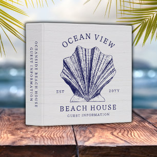 Rustic Beach House Vacation Rental Guest Info Binder