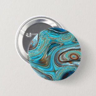 rustic beach Turquoise Woodgrain Teal Barn Wood 2 Inch Round Button