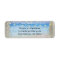 Rustic Beach Wood Blue Wedding Return Address