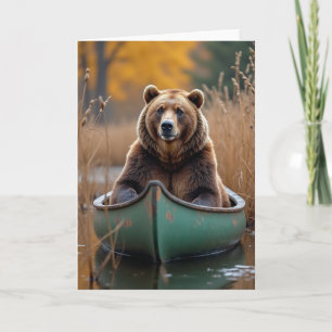 Rustic Bear Fathers Day Card