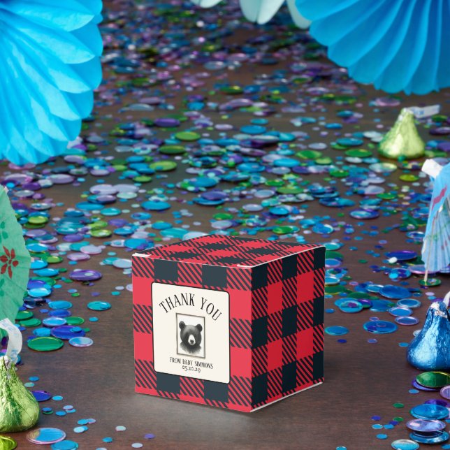 Rustic Bear Nursery Favor Box (Party)