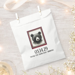 Rustic Bear Nursery Favour Bag