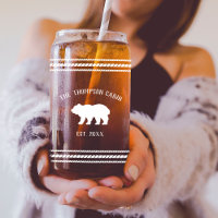 Rustic Bear Personalized Family Name