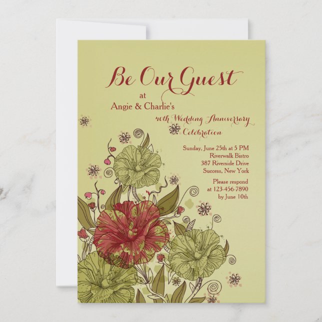 Rustic Beauties Invitation (Front)