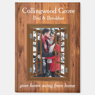 Rustic Bed and Breakfast 🌿 Country Inn Guestbook Magnet