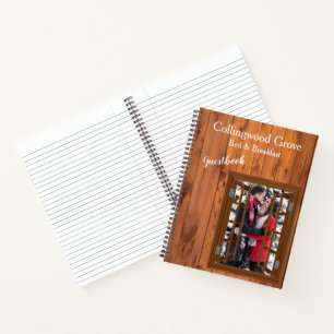 Rustic Bed and Breakfast 🌿 Country Inn Guestbook Notebook