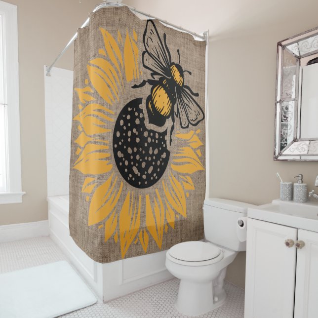 Rustic Bee and Sunflower Home Decor (In Situ)