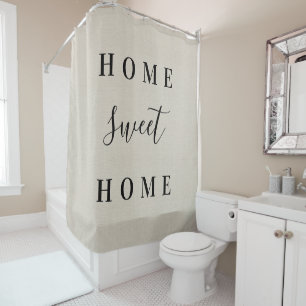 Rustic Beige Home Sweet Home   Farmhouse Bathroom