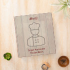 Rustic Beige Wood Awesome Chef Recipe