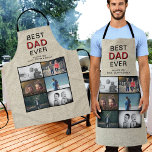 Rustic Best Dad Ever Father`s Day 6 Photo Collage  Apron<br><div class="desc">Rustic Best Dad Ever Father`s Day 6 Photo Collage Apron. Rustic beige background wit 6 photos and best dad ever in modern typography. Personalize the apron with your photos and names. Great gift and a sweet keepsake for a dad or grandpa on Father`s Day,  birthday or Christmas.</div>