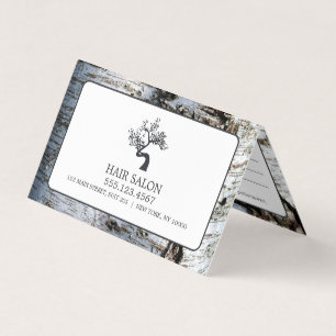 Rustic Birch Tree, Appointment Card