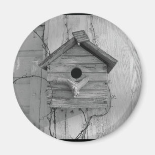 Rustic Birdhouse Magnet