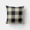 Rustic Black and Beige Buffalo Check Plaid